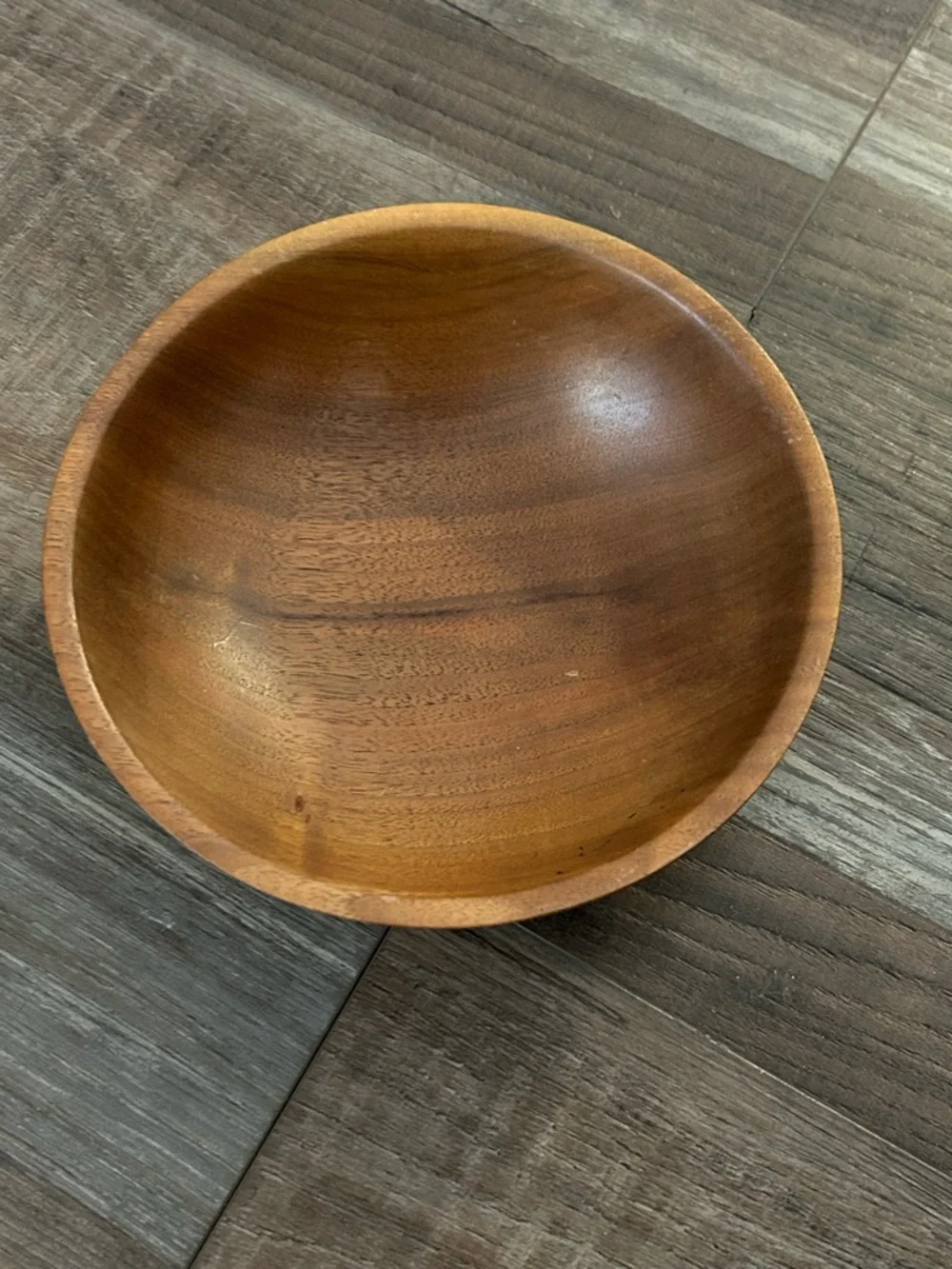 50%offw❤️ Hand Turned signed Wooden Bowl 6” Rustic Farmhouse #45counterman p05